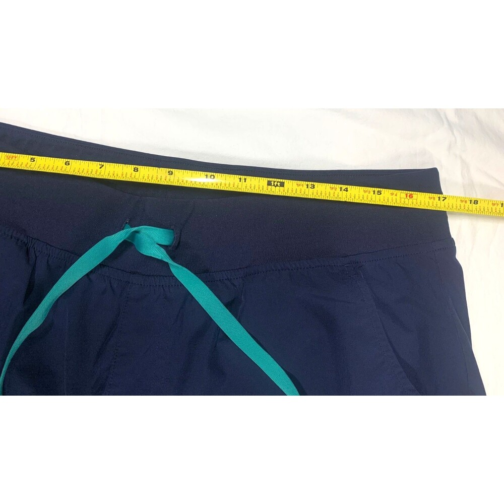 FIGS Lined Zamora Joggers Scrubs Pants XL Petite Navy Blue Medical Nurse Pants - Picture 4 of 7
